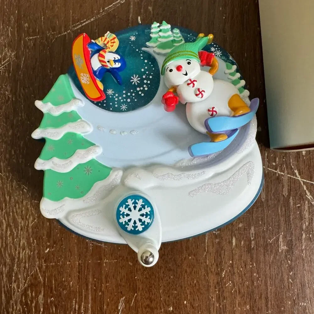 Hallmark 2008 Keepsake Ornament Downhill Fun Spin-A-Majigs NEW dead‎ stock